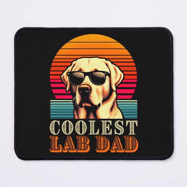 Item preview, Coolest Lab Dad Vintage Yellow Labrador Best Dad designed and sold by WildPalette-Art.