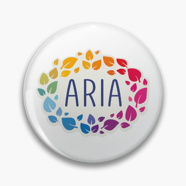 Item preview, Aria name surrounded by leaves designed and sold by 0ut0fSpace.