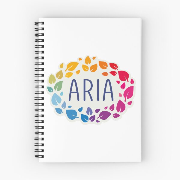 Item preview, Aria name surrounded by leaves designed and sold by 0ut0fSpace.