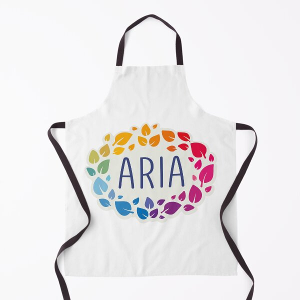 Item preview, Aria name surrounded by leaves designed and sold by 0ut0fSpace.