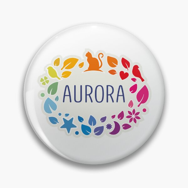 Item preview, Aurora name surrounded by leaves designed and sold by 0ut0fSpace.