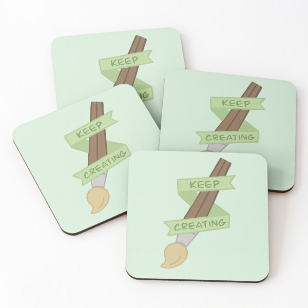 Item preview, Green Keep Creating Paintbrush designed and sold by SydneySells.