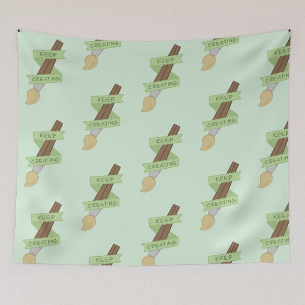 Item preview, Green Keep Creating Paintbrush designed and sold by SydneySells.