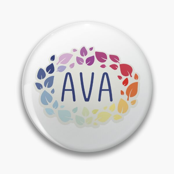 Item preview, Ava name surrounded by colorful leaves designed and sold by 0ut0fSpace.