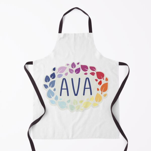 Item preview, Ava name surrounded by colorful leaves designed and sold by 0ut0fSpace.