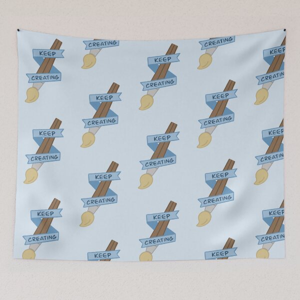 Item preview, Blue Keep Creating Paintbrush designed and sold by SydneySells.