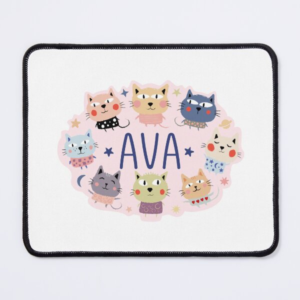 Item preview, Ava name surrounded by cats designed and sold by 0ut0fSpace.