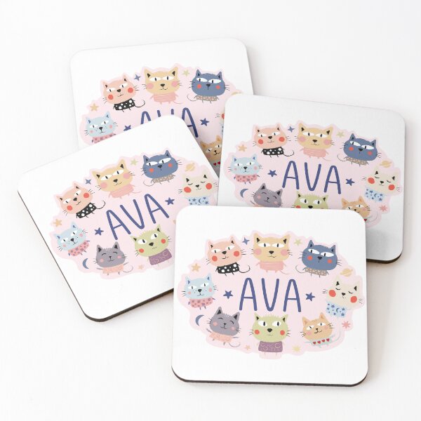 Item preview, Ava name surrounded by cats designed and sold by 0ut0fSpace.