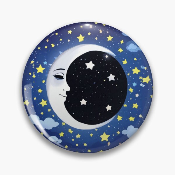 Item preview, Man in the Moon on a Starry Background  designed and sold by Marymarice.