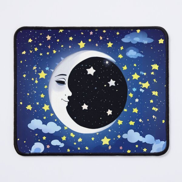 Item preview, Man in the Moon on a Starry Background  designed and sold by Marymarice.
