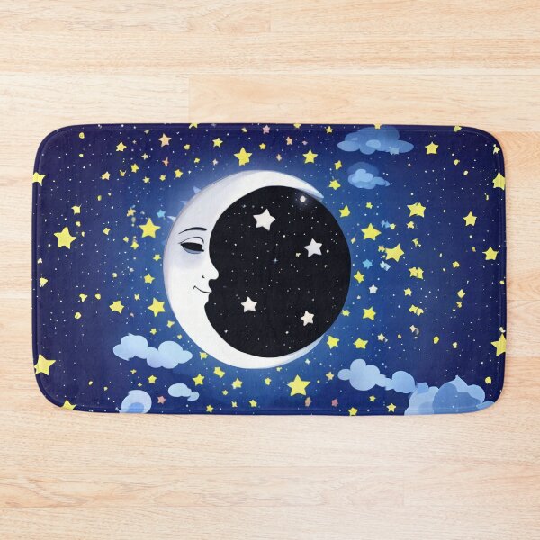 Item preview, Man in the Moon on a Starry Background  designed and sold by Marymarice.