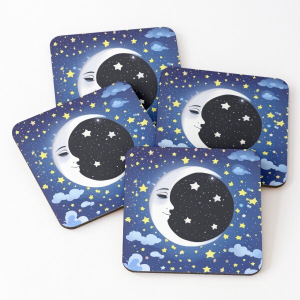 Item preview, Man in the Moon on a Starry Background  designed and sold by Marymarice.