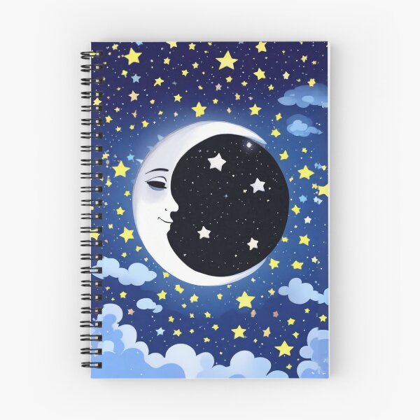 Item preview, Man in the Moon on a Starry Background  designed and sold by Marymarice.