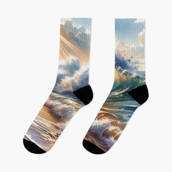 Item preview, Crashing waves on a sunny beach designed and sold by cj-digital.