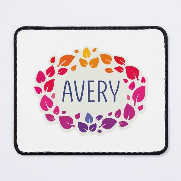 Item preview, Avery name surrounded by leaves designed and sold by 0ut0fSpace.