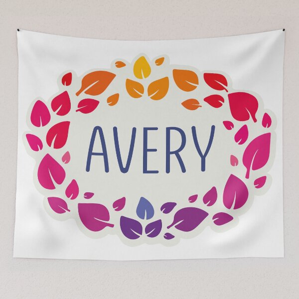 Item preview, Avery name surrounded by leaves designed and sold by 0ut0fSpace.