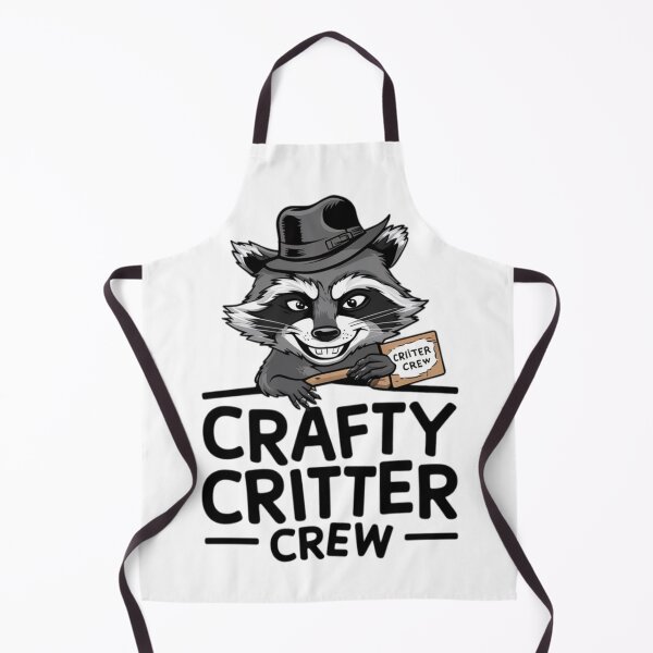 Aperçu de l'œuvre Raton laveur - Crafty Critter Crew. créée et vendue par 123ks.