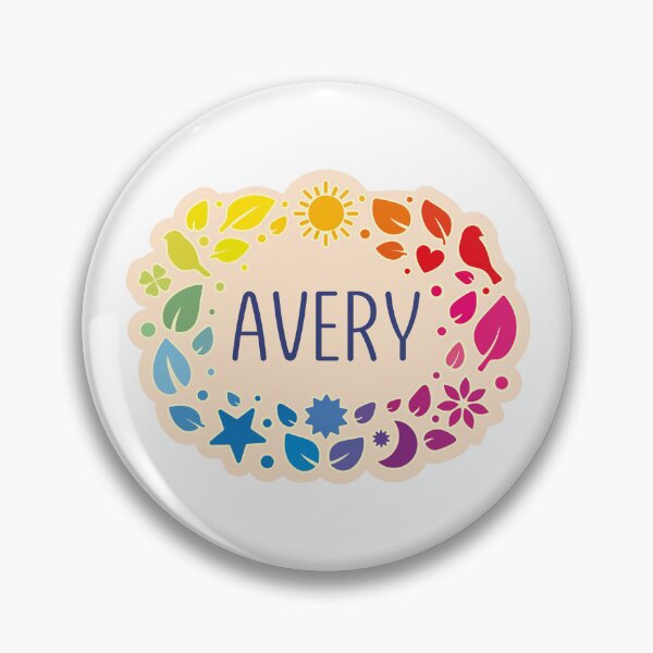 Item preview, Avery name surrounded by leaves designed and sold by 0ut0fSpace.