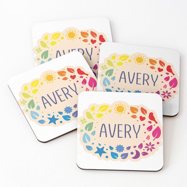 Item preview, Avery name surrounded by leaves designed and sold by 0ut0fSpace.