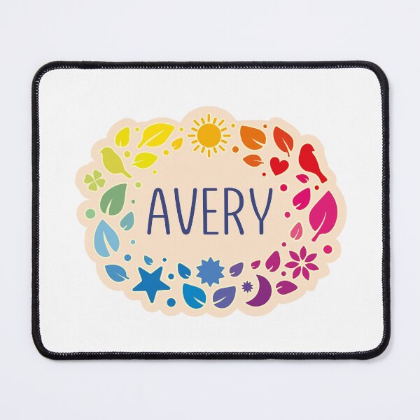 Item preview, Avery name surrounded by leaves designed and sold by 0ut0fSpace.