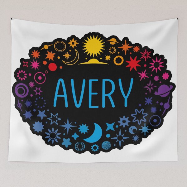 Item preview, Avery name surrounded by stars designed and sold by 0ut0fSpace.
