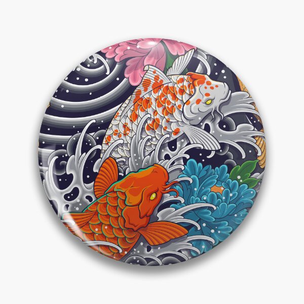 Item preview, Koi Fish pattern designed and sold by ArtLab-store.
