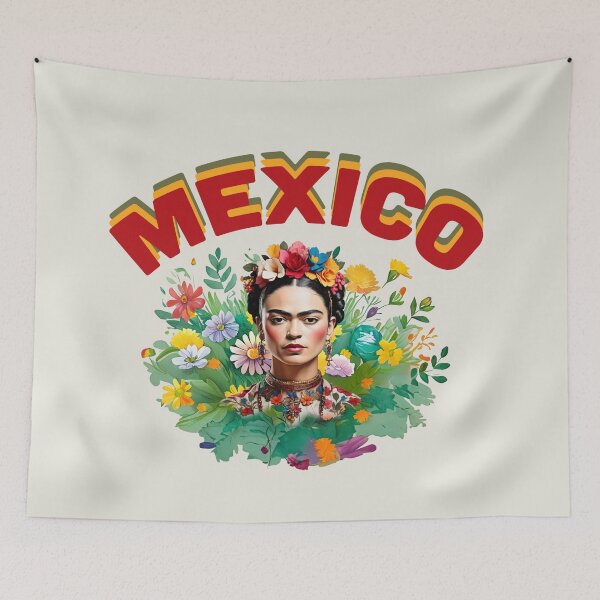 Item preview, Mexico pride design gif with flowers traditional designed and sold by La Loca.