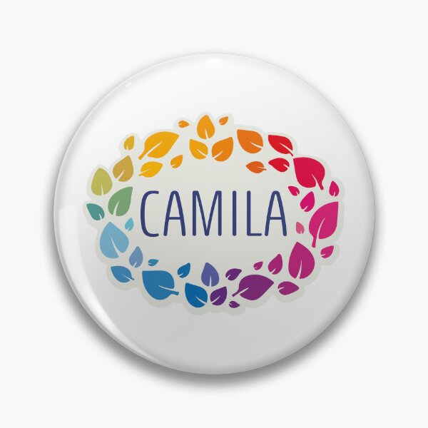 Artikelvorschau, Name Camila umgeben von Blättern entworfen und verkauft von 0ut0fSpace.