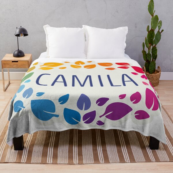 Item preview, Camila name surrounded by leaves designed and sold by 0ut0fSpace.