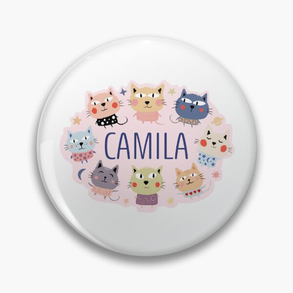 Artikelvorschau, Der Name Camila ist von Katzen umgeben entworfen und verkauft von 0ut0fSpace.