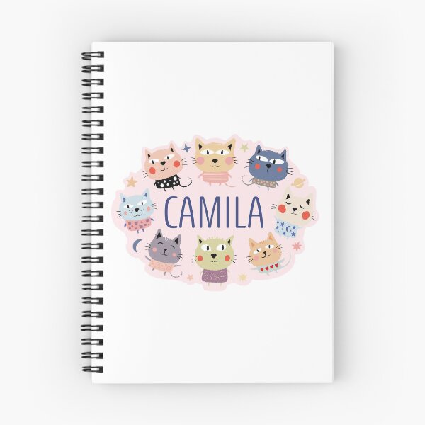 Item preview, Camila name surrounded by cats designed and sold by 0ut0fSpace.