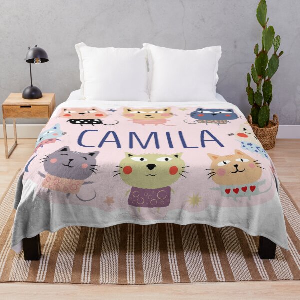 Item preview, Camila name surrounded by cats designed and sold by 0ut0fSpace.