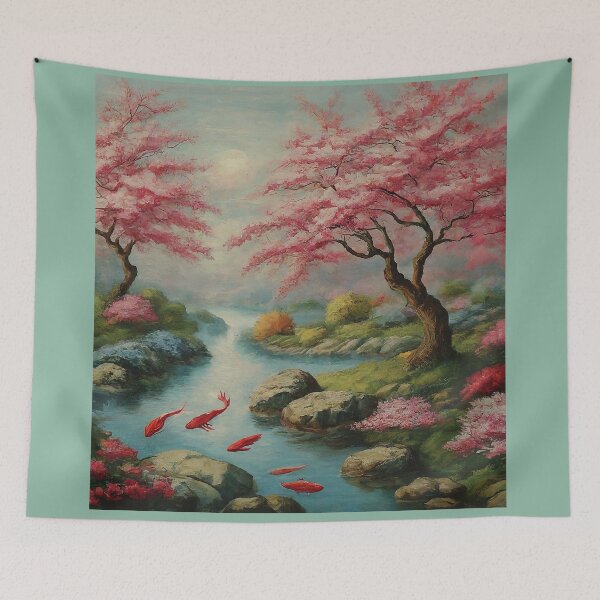 Item preview, Cherry Blossom Landscape designed and sold by kyxur.
