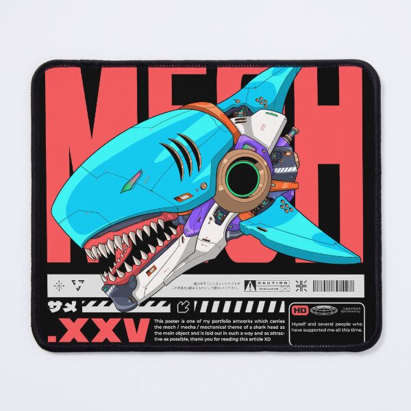 Item preview, Mech Sharkhead Vol.3 - Black Bg designed and sold by efiik.