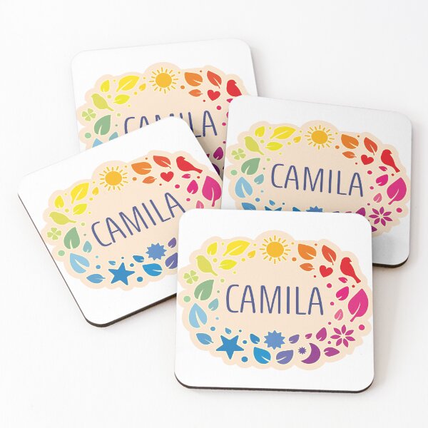 Item preview, Camila name surrounded by leaves designed and sold by 0ut0fSpace.