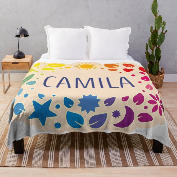 Item preview, Camila name surrounded by leaves designed and sold by 0ut0fSpace.