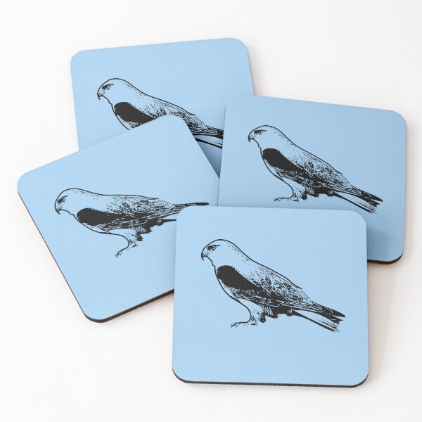 Item preview, Black-shouldered Kite Black Design  designed and sold by designsasstultd.
