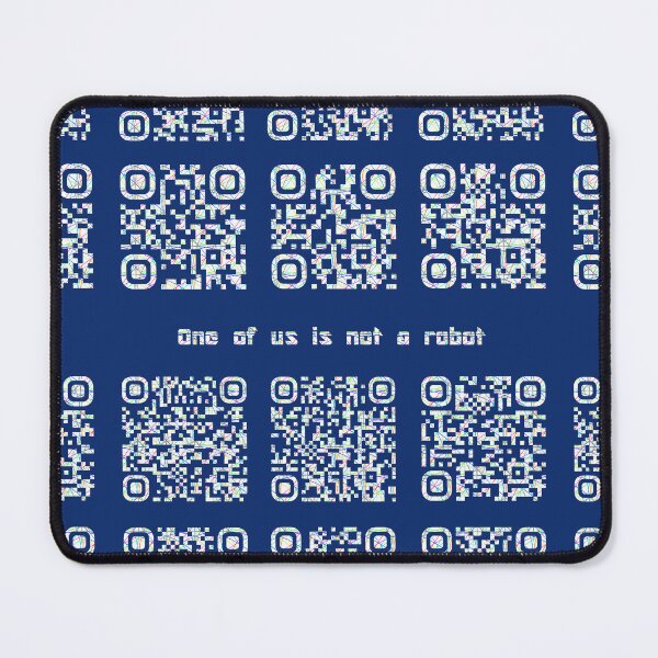 Item preview, One of us is not a robot (also in black print) designed and sold by MarkArtDesignUK.