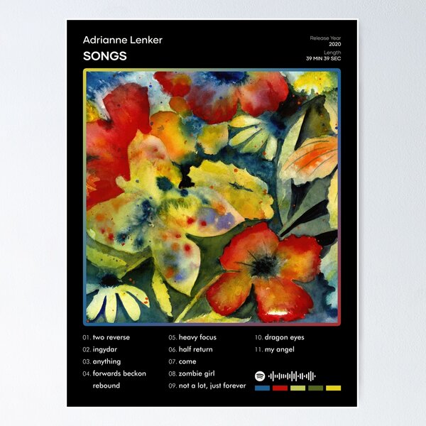 “Adrianne Lenker - songs Tracklist Album” Poster for Sale by