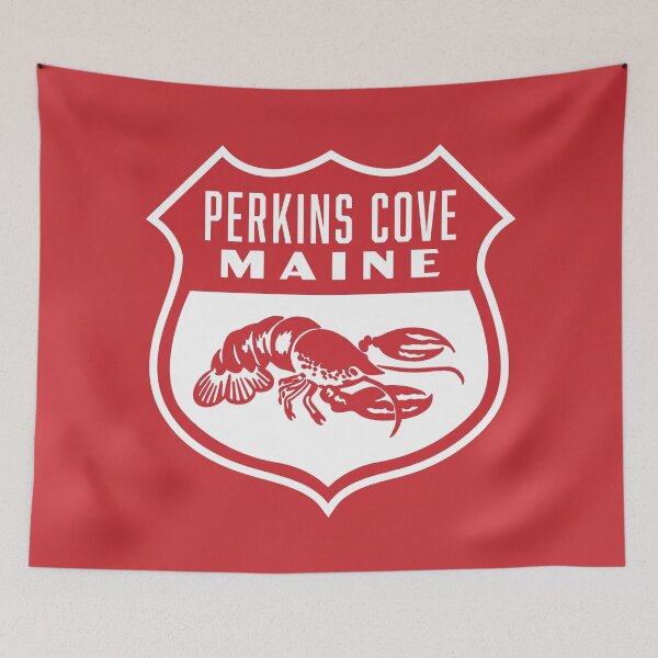 Item preview, Vintage Perkins Cove Maine Lobster Shield designed and sold by deadmansupplyco.