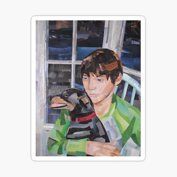Item preview, Boy with Dog designed and sold by megancoyle.