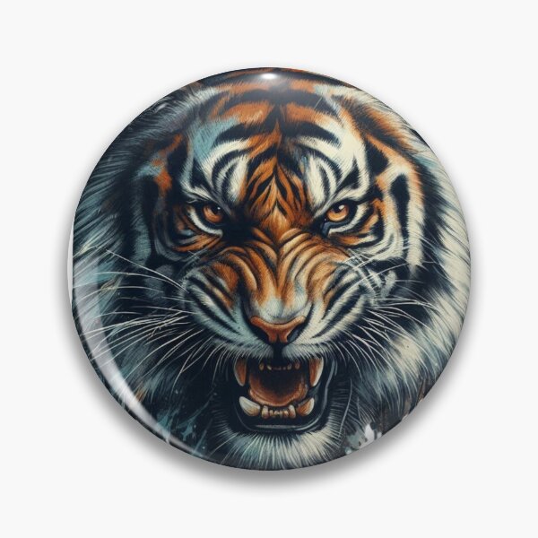 Item preview, Ferocious Tiger Watercolor Painting designed and sold by GoalLineGear.