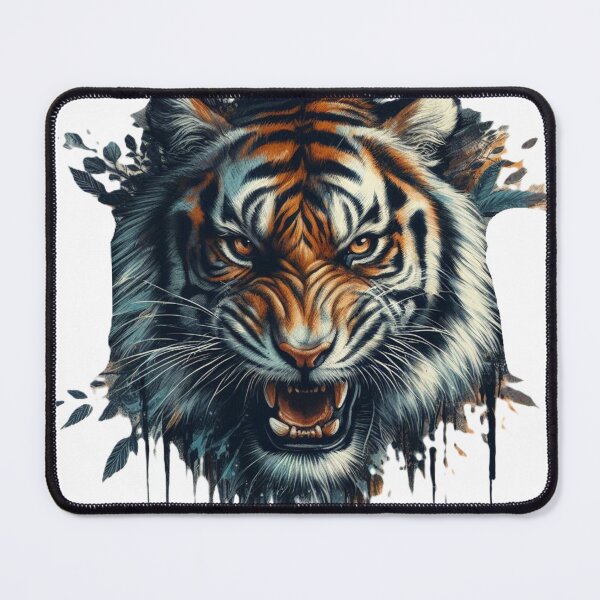 Item preview, Ferocious Tiger Watercolor Painting designed and sold by GoalLineGear.