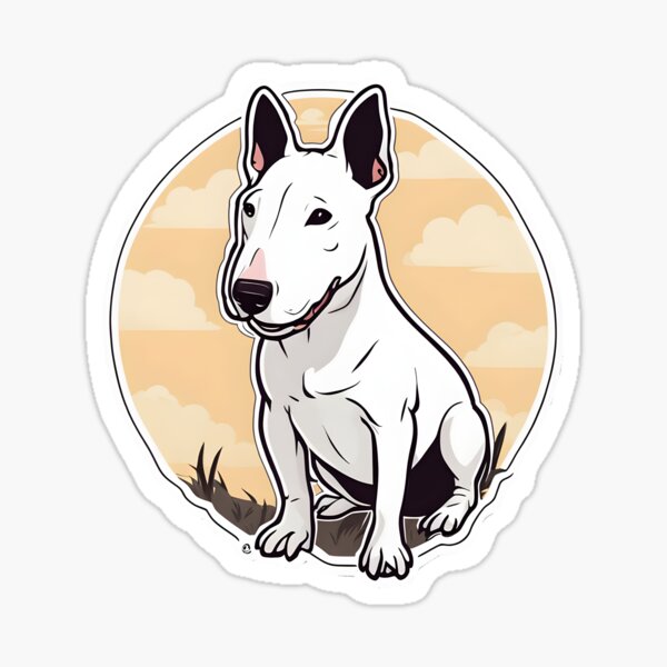 Item preview, A friendly and cute bull terrier designed and sold by artyhome.