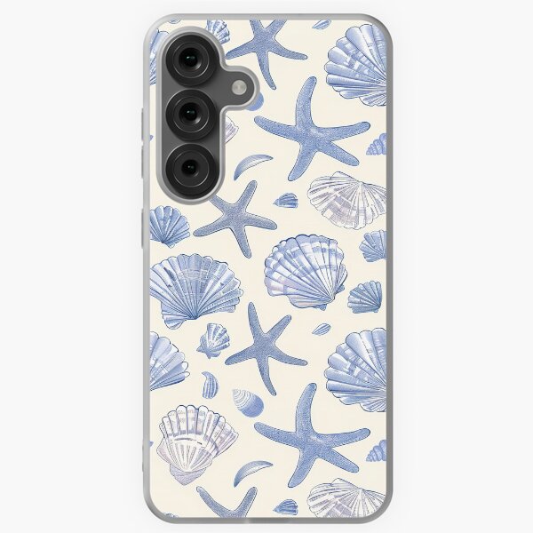 Aperçu de l'œuvre Modèle de coquillages bleus côtiers créée et vendue par Inktown.