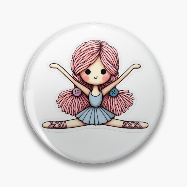 Artikelvorschau, Happy Rag Doll Ballerina mit Schlitz entworfen und verkauft von fifi telena.