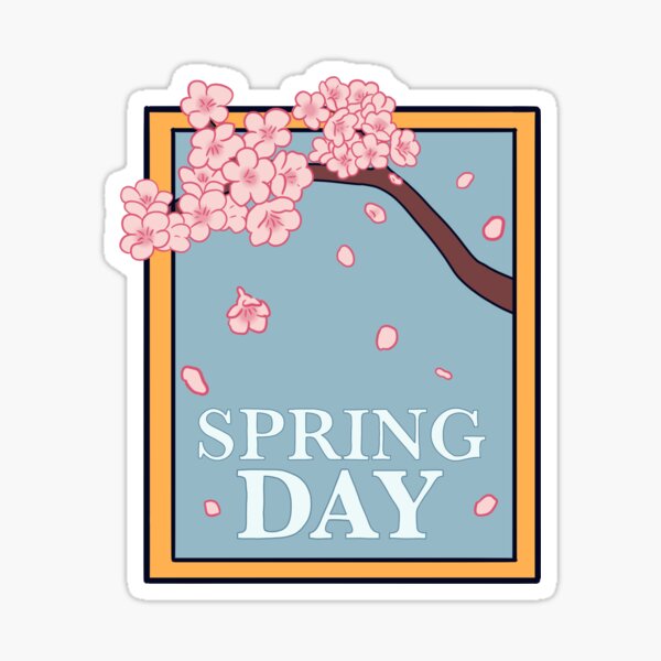 Bts Spring Day Stickers for Sale | Redbubble
