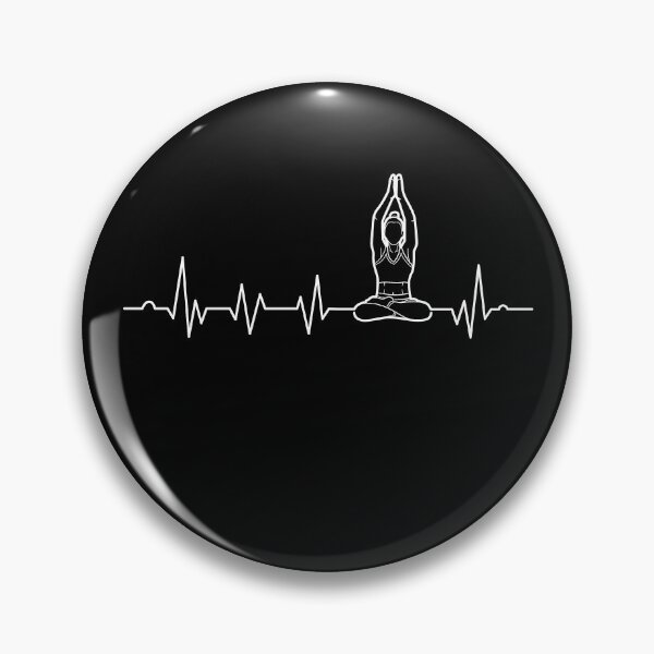 Item preview, Yoga Lover Gift Meditation Buddha Yoga Position Heartbeat designed and sold by Captain Mood.