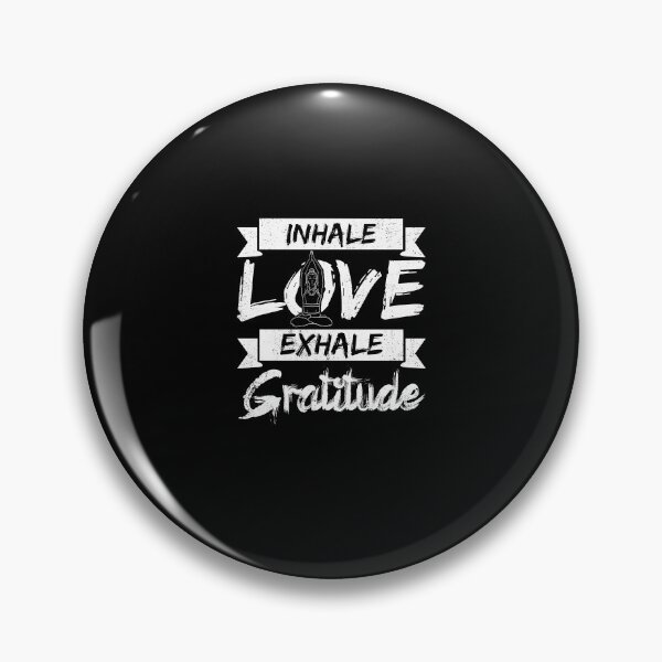 Item preview, Inhale Love Exhale Gratitude Yoga Inspirational Quote designed and sold by Captain Mood.