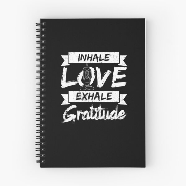 Item preview, Inhale Love Exhale Gratitude Yoga Inspirational Quote designed and sold by Captain Mood.